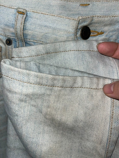 Saint Laurent Runway Sample Light Blue Jeans