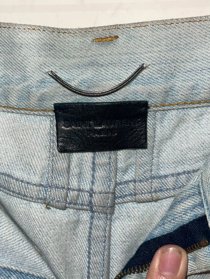 Saint Laurent Runway Sample Light Blue Jeans