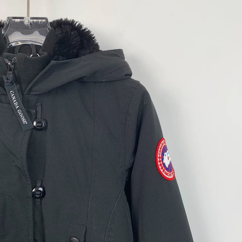 Canada Goose Black Hooded Parka Jacket