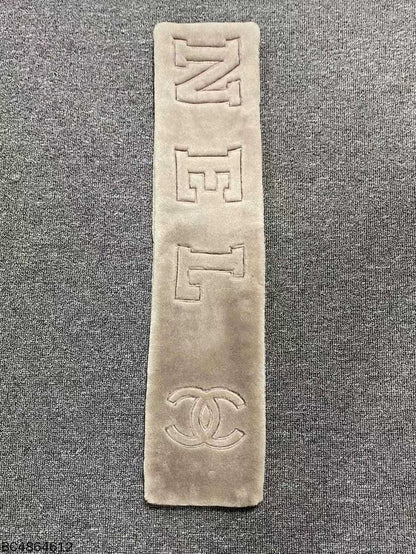 Chanel Logo Wool Cashmere Scarf