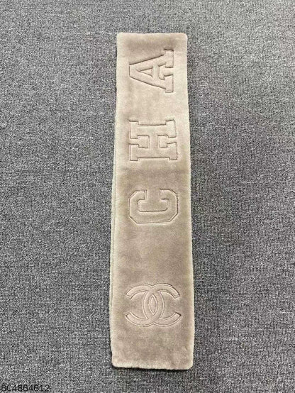 Chanel Logo Wool Cashmere Scarf