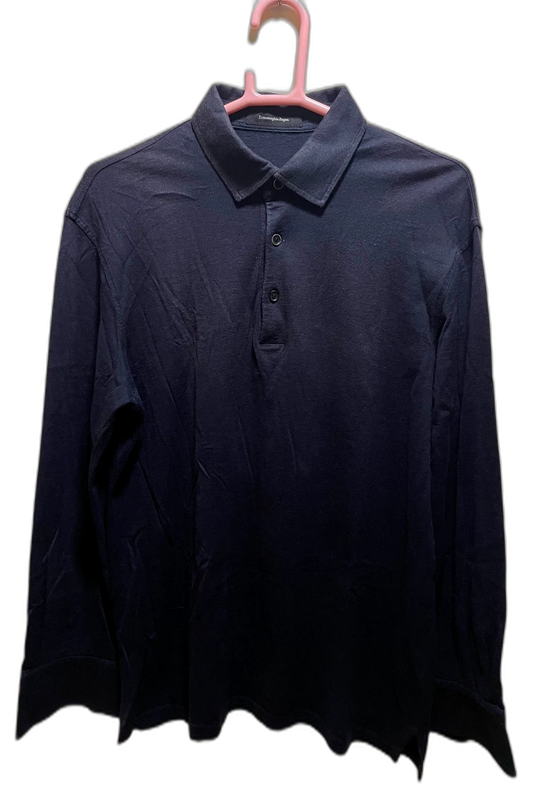 Ermenegildo Zegna Cashmere Long Sleeve Polo