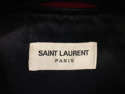 Saint Laurent Red Knit Baseball Jacket
