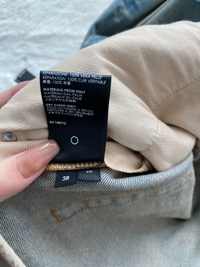 Amiri Logo Patch Distressed Denim Pants