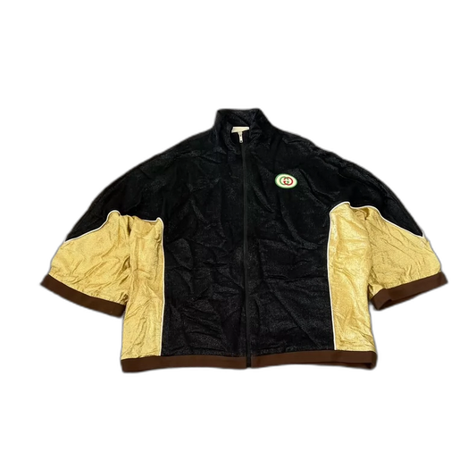 Vintage Gucci Black Gold Sports Jacket