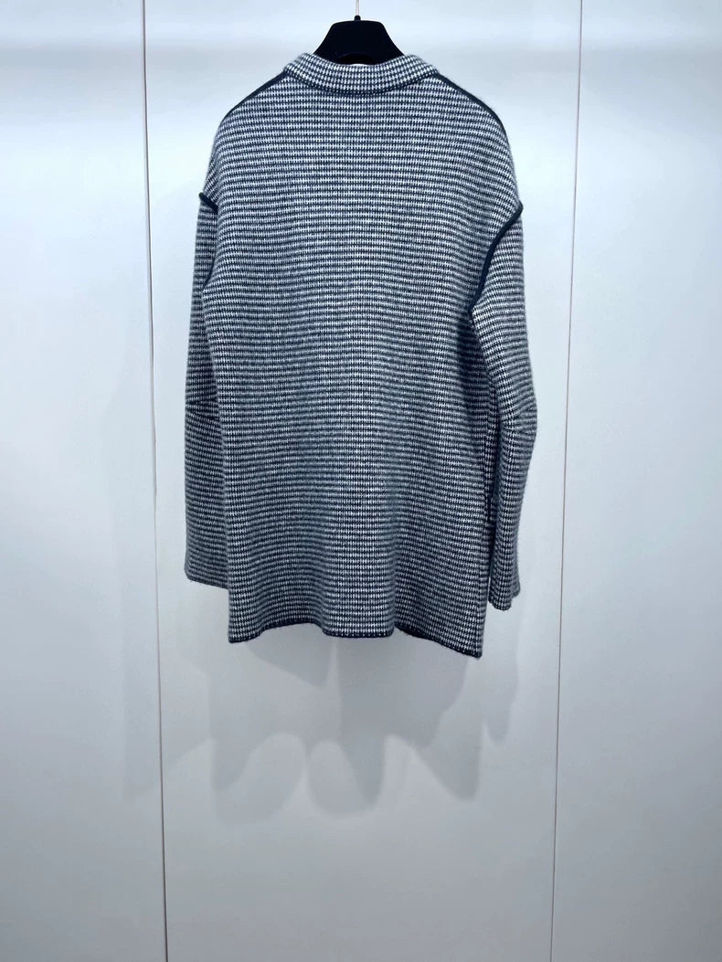 Hermes Knit One-Button Cardigan