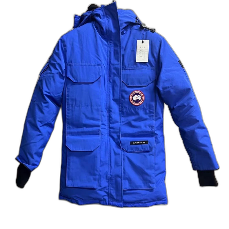 Canada Goose Blue Hooded Expedition Jacket