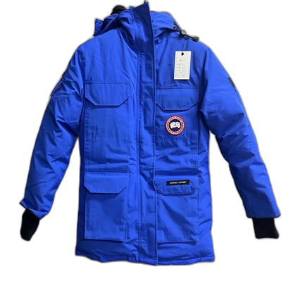 Canada Goose Blue Hooded Expedition Jacket