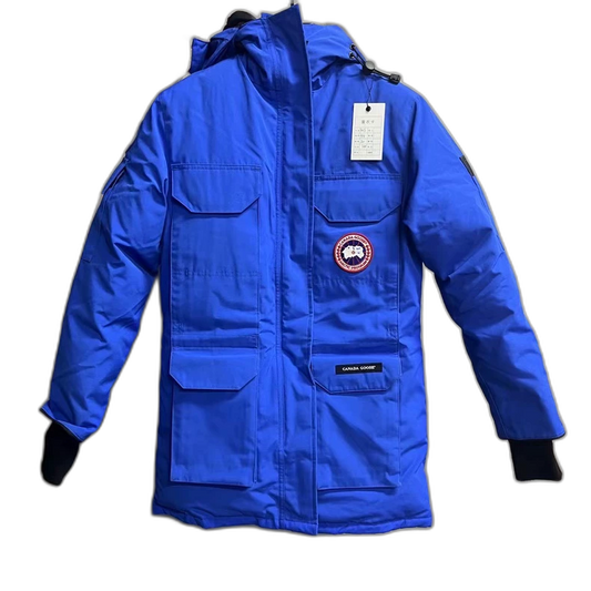 Canada Goose Blue Hooded Expedition Jacket