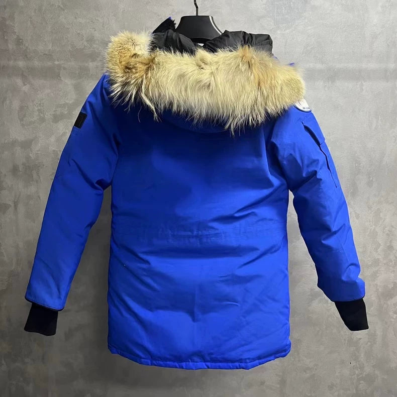 Canada Goose Blue Hooded Expedition Jacket