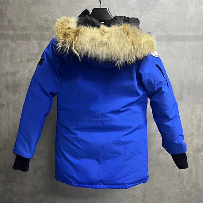 Canada Goose Blue Hooded Expedition Jacket