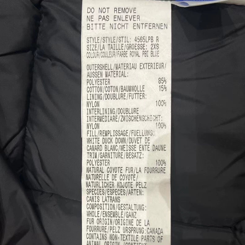 Canada Goose Blue Hooded Expedition Jacket