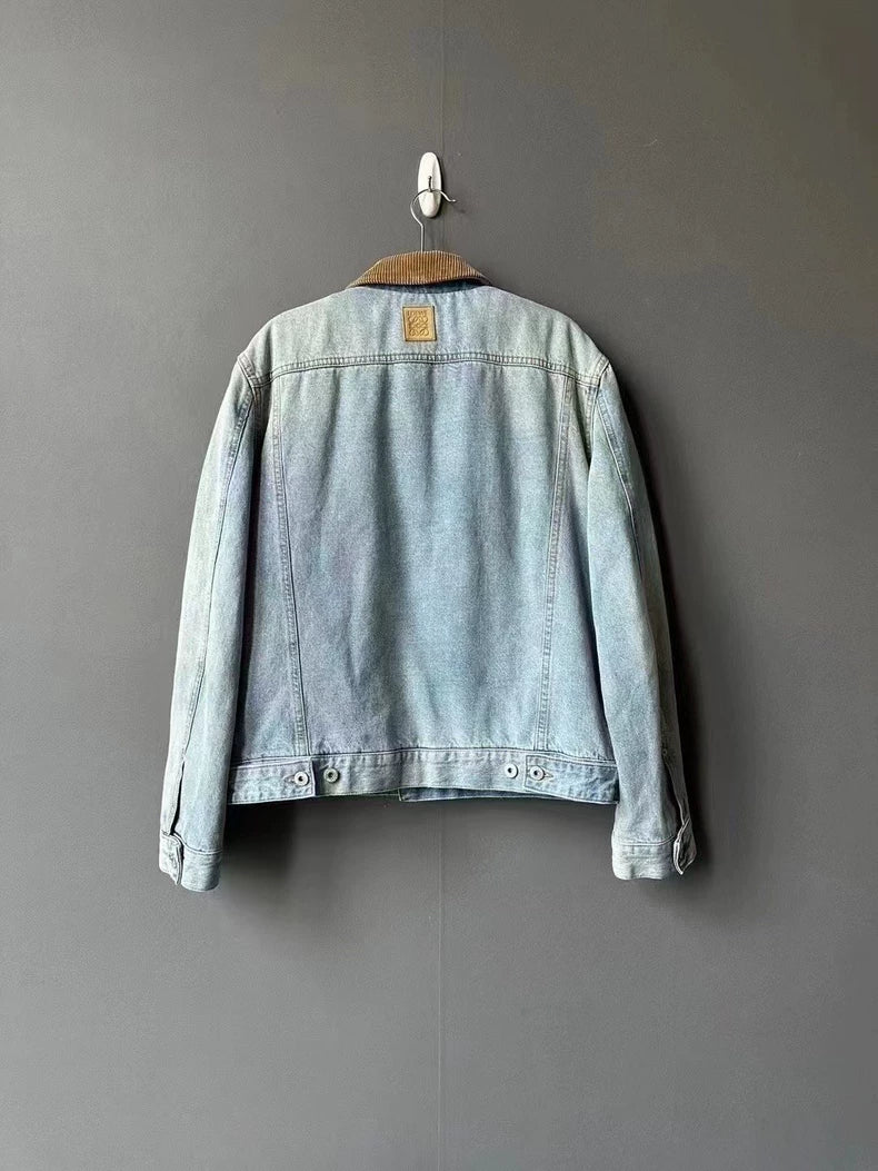 Loewe Corduroy Collar Denim Jacket