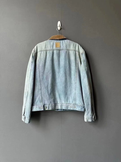 Loewe Corduroy Collar Denim Jacket