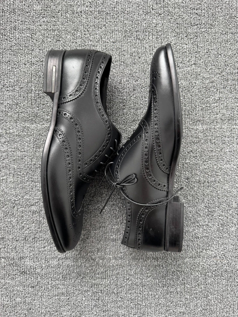 Prada Brogue Leather Shoes Size 40