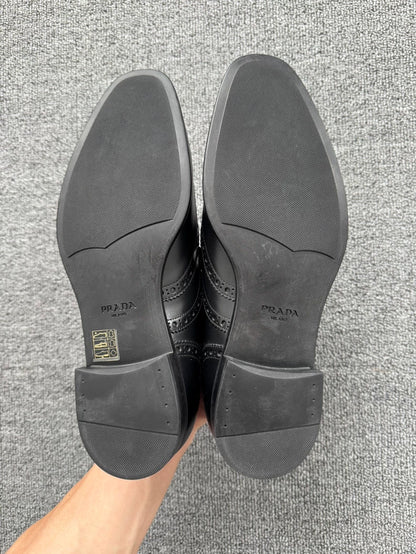 Prada Brogue Leather Shoes Size 40