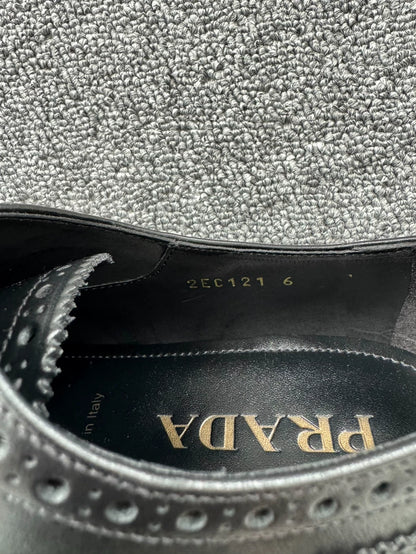 Prada Brogue Leather Shoes Size 40
