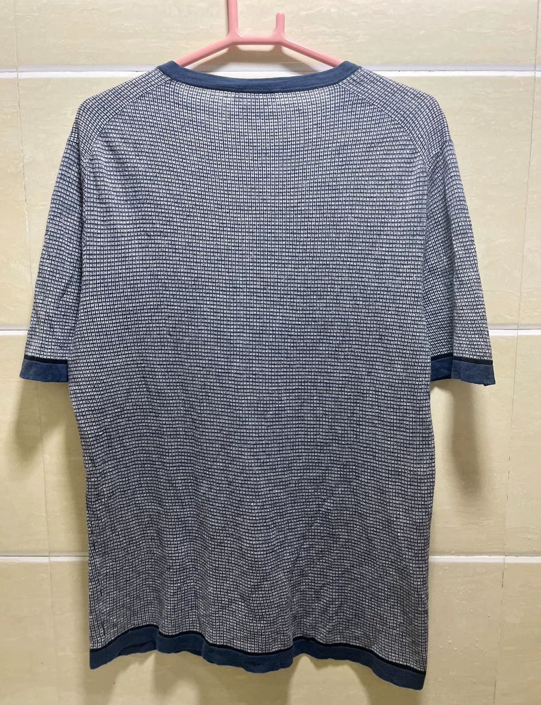 Hermes Short Sleeve Cotton Linen T-Shirt