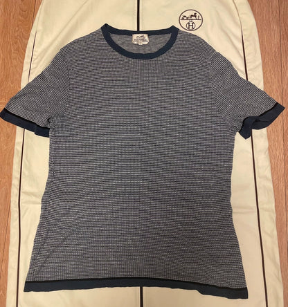 Hermes Short Sleeve Cotton Linen T-Shirt