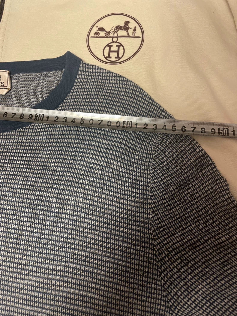 Hermes Short Sleeve Cotton Linen T-Shirt