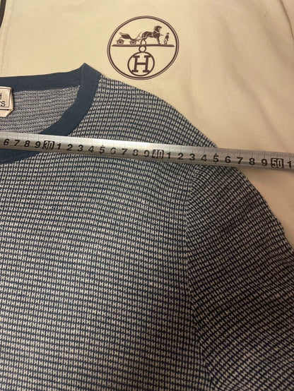 Hermes Short Sleeve Cotton Linen T-Shirt