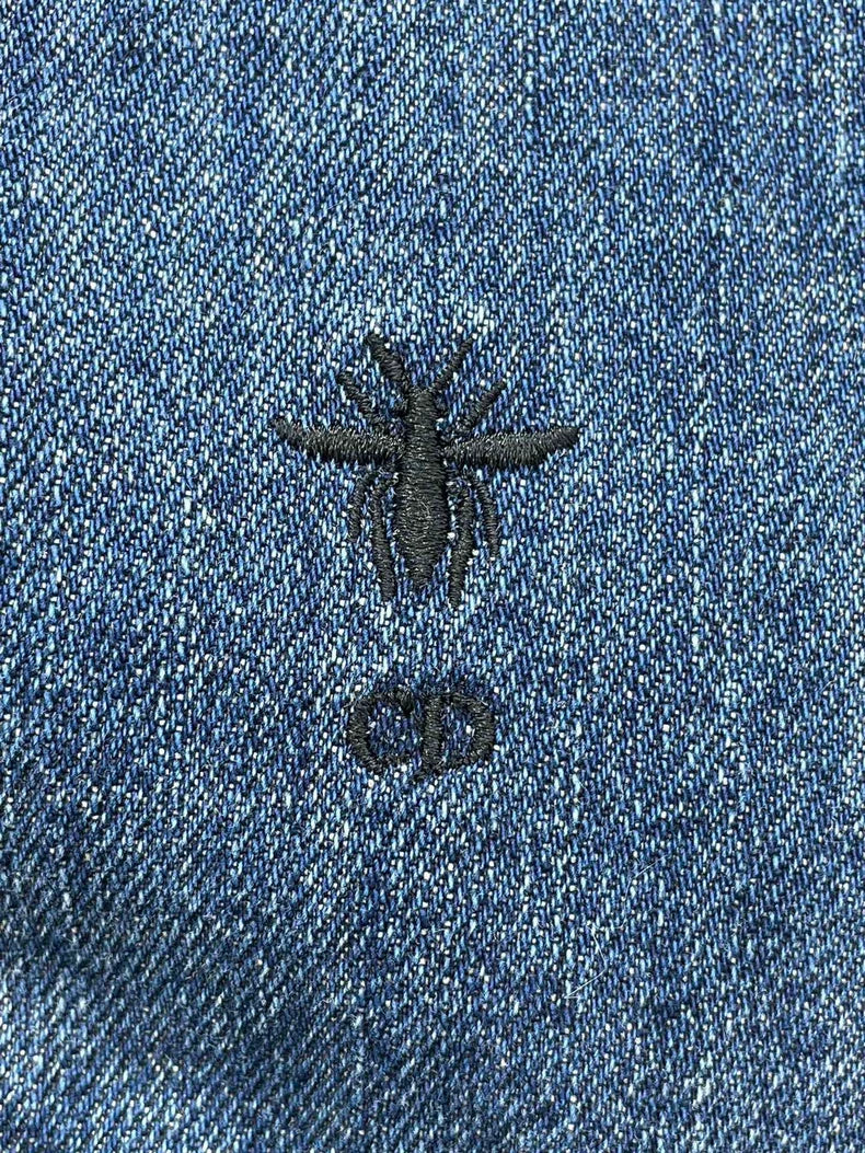 Dior Embroidered Bee Denim Jacket