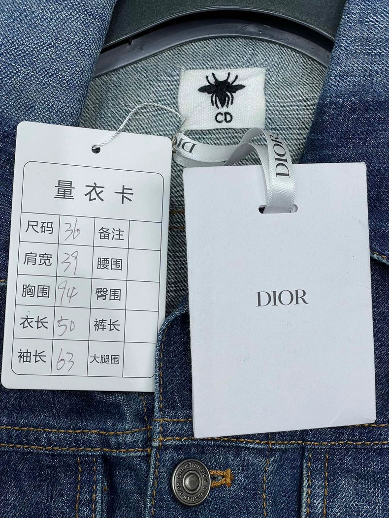 Dior Embroidered Bee Denim Jacket