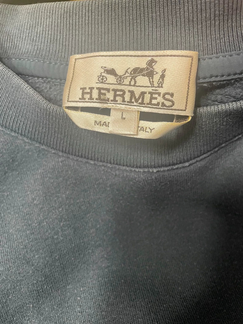 Hermes Patchwork Lightweight Sweatshirt
