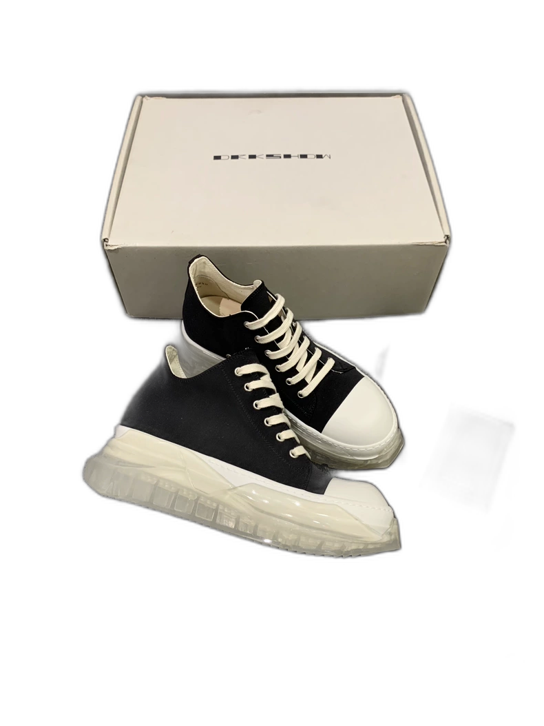 Rick Owens Classic Black and White Sneakers-yf