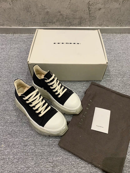 Rick Owens Classic Black and White Sneakers-yf