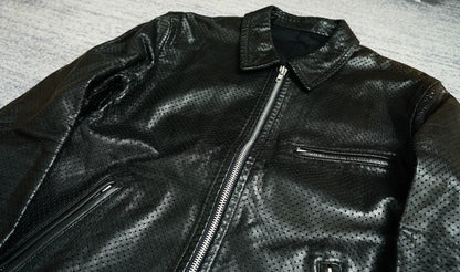 Comme des Garcons Archive Fishnet Leather Jacket