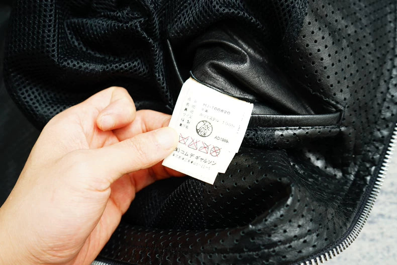 Comme des Garcons Archive Fishnet Leather Jacket