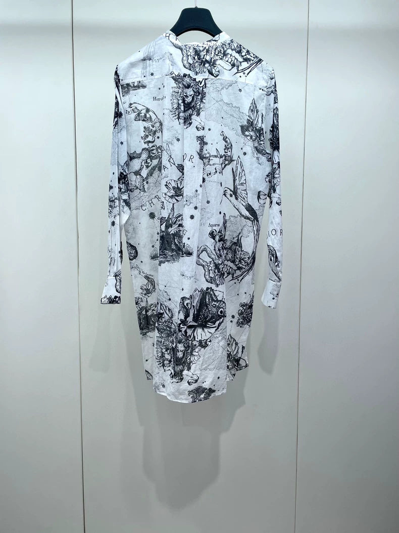 Dior Long Sleeve Printed Shirt