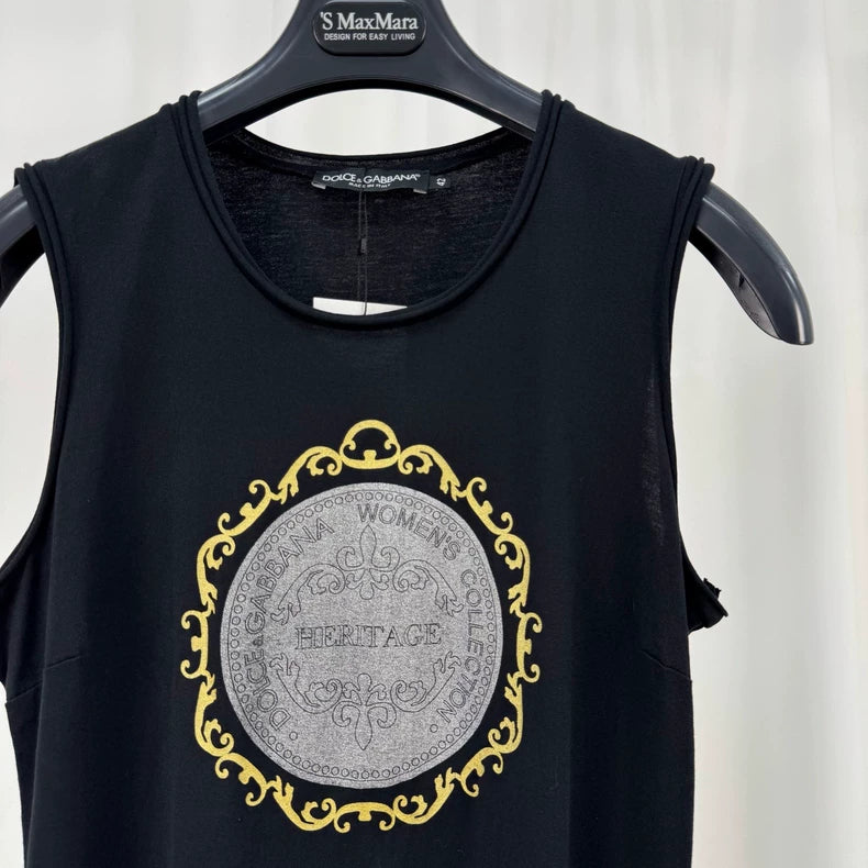 Dolce&Gabbana Printed Sleeveless Top-yf