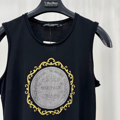 Dolce&Gabbana Printed Sleeveless Top-yf