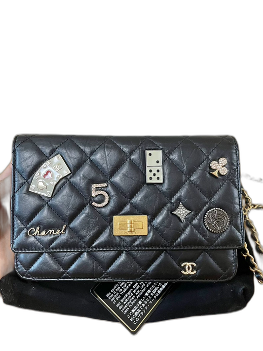 Chanel Quilted Black Leather Bag
