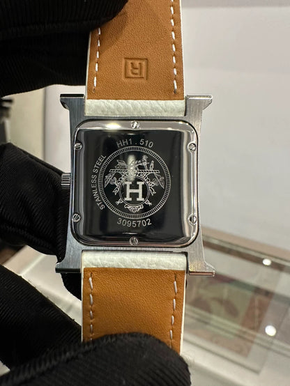 Hermes White Diamond Watch for Women