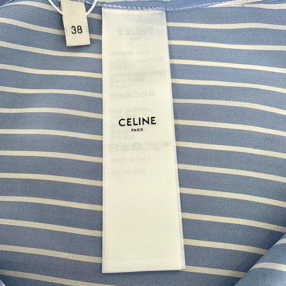 Celine Blue Striped Long Sleeve Shirt