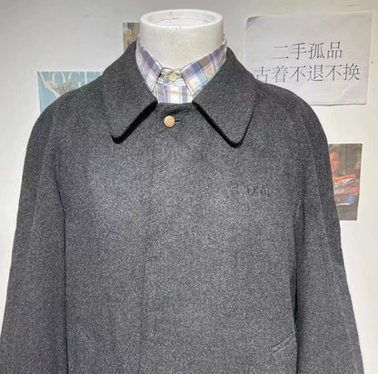 Grey Wool Men's Overcoat from Dior