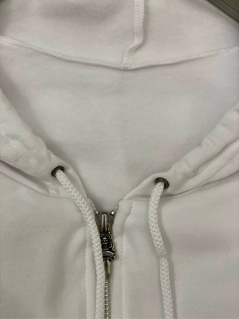 Chrome Hearts White Hoodie with Graphics