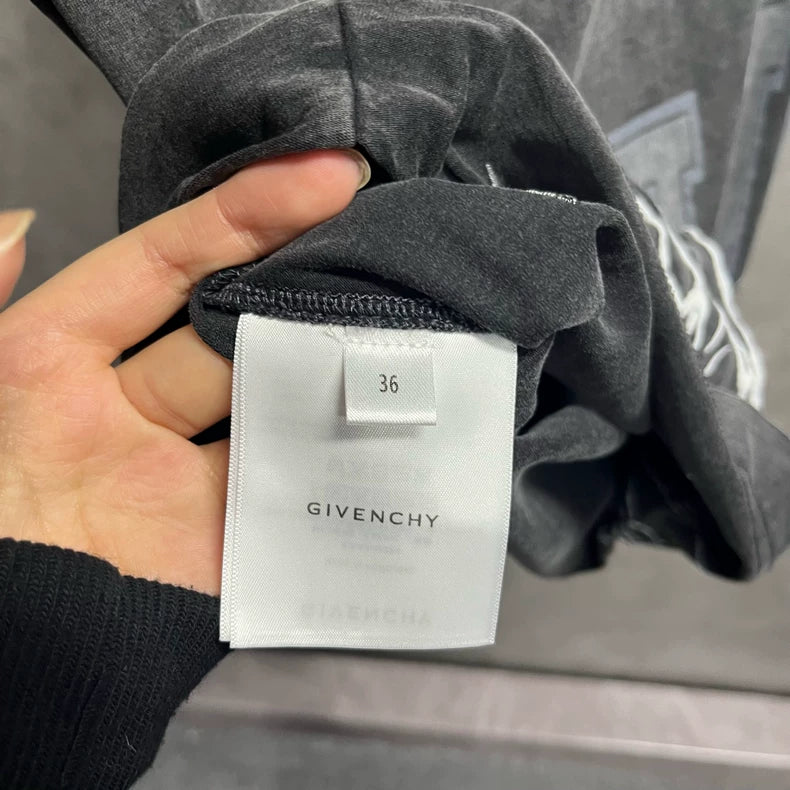 Givenchy Gray Logo Print Mini Skirt