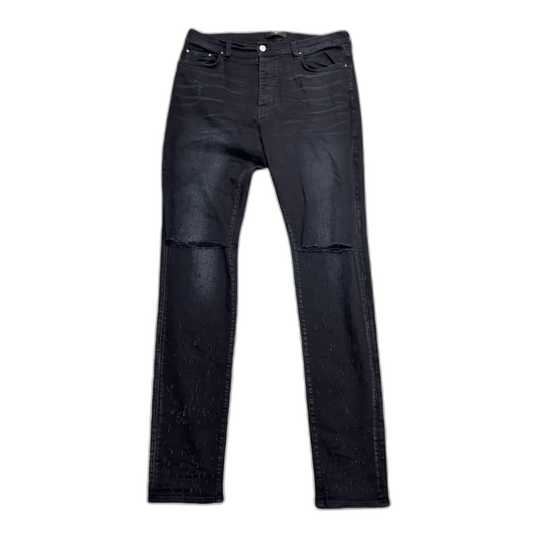 Amiri Black Distressed Denim Pants-zp