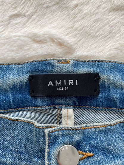 Amiri Old English Denim Pants