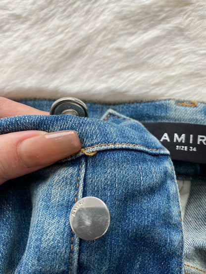 Amiri Old English Denim Pants