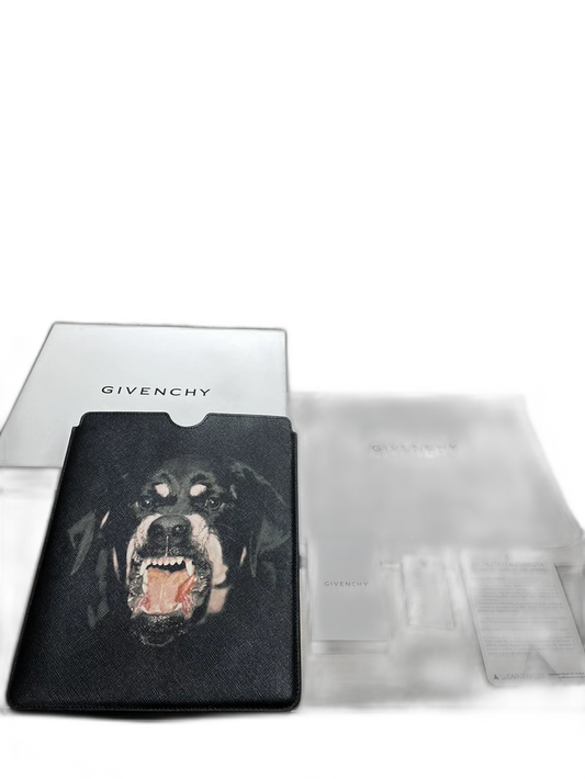 Givenchy Black Dog Head Laptop Sleeve