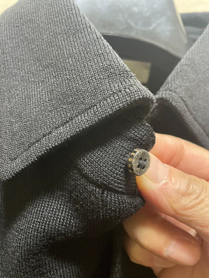 Black Knitted Polo Shirt from Ermenegildo Zegna