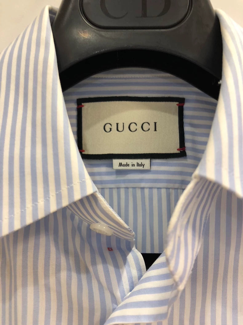Gucci Embroidered Long Sleeve Shirt
