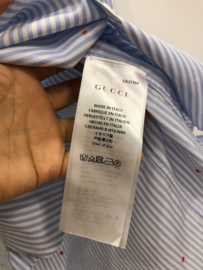 Gucci Embroidered Long Sleeve Shirt
