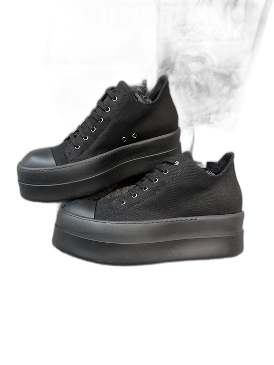 Rick Owens Thick Sole Canvas Sneakers-yf