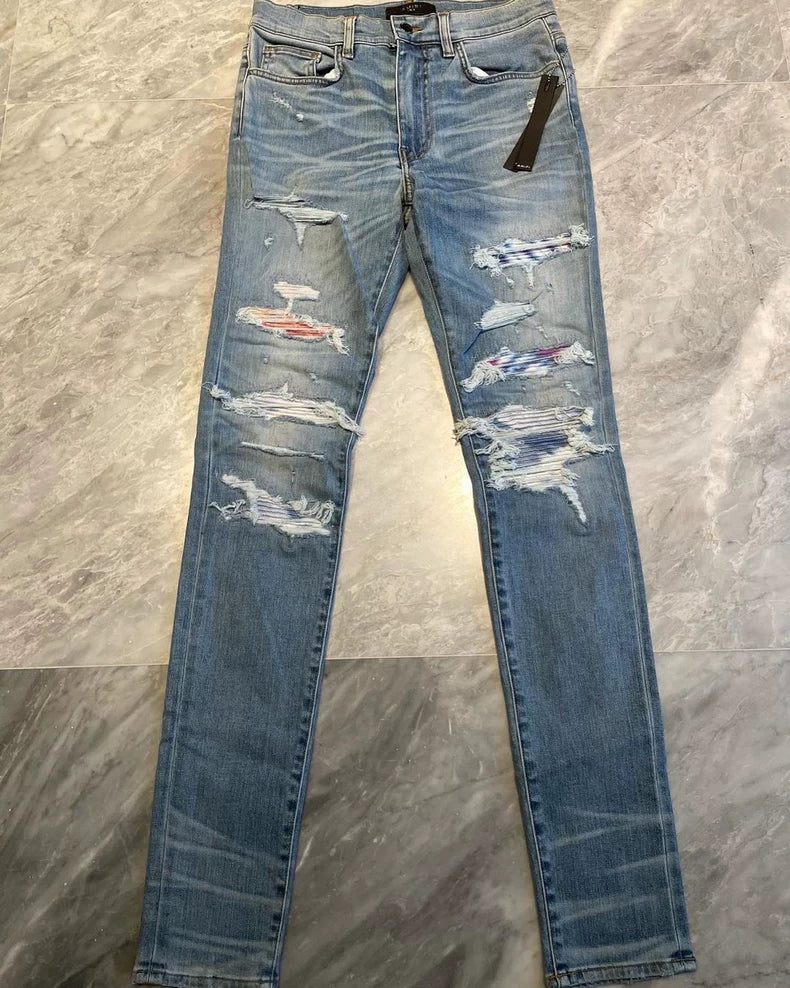 Amiri Thrash MX1 Watercolor Denim Pants